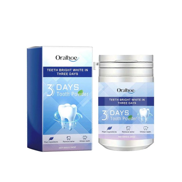 Whitening tooth powder fresh breath whitening teeth cleaning tooth stains tartar oral care tooth powder 80g
