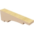thumbnail image 5 of 2"W x 12"D x 4"H Thin Mediterranean Rough Cedar Woodgrain TimberThane Corbel, Primed Tan, 5 of 6