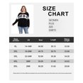thumbnail image 4 of TIYOMI Ladies Plus Size 4X Christmas Tunic Long Sleeve White Plaid Color Block Crewneck Shirt Loose Fit Tops Autumn Fall Winter Blouses 4XL 24W 26W, 4 of 4