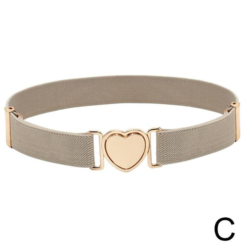 Children Belt Kids Cute Simple Heart Buckle Belts For Girls Waist Belt B .FAST K1S5