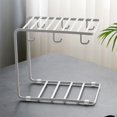 thumbnail image 3 of Double-Layer Cup Draining Rack, Sturdy Metal Mug and Glass Organizer Shelf for Kitchen Countertops, Non-Slip Feet and Compact Space-Saving Design, 3 of 6