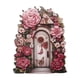 thumbnail image 1 of Jardín de resina en miniatura, decoración floral para exteriores, para patio, para mamá, kit de jardín, puerta y ventana para árboles, decoración de tocones de árboles., 1 of 7