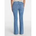 thumbnail image 4 of Time and Tru Women's and Women's Plus High Rise Flare Jeans, 31" Inseam Regular, Sizes 0-22, 4 of 6