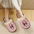 thumbnail image 5 of Roffatide Anime Demon Slayer Fuzzy Slippers Kamado Nezuko Cute House Slippers Closed Toe Open Back Slippers for Women Man XS, 5 of 6