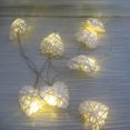 thumbnail image 2 of Risegun Romantic Rattan Light - 10LED Warm Romantic Heart Shaped Rattan Ball Ornament Light String Home Party Decor Lamp, 2 of 7