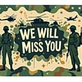 thumbnail image 4 of LUUFILx Farewell Military Banner We Will Miss You Backdrop Decor Party Supplies Celebration Event Decoration Backdrop Banner Photography Props, 4 of 8