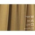 thumbnail image 3 of 3S Brother's Solid Linen Look Curtains Drapes Kitchen Valance Set of 3 Hanging Rod Pocket Window Valance Treatments Decorative Valances Tiers Café Curtains (M-yellow 50"x14"Valance - 24"x24"Tiers), 3 of 6