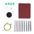 thumbnail image 4 of Circular Knitting  Set, Knitting  Convenient Durable Ergonomic Design Stainless Steel 10 Pairs  For DIY, 4 of 8