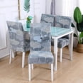 thumbnail image 2 of Dining Room Chair Covers Set of 6,Printed Pattern Parsons Chair Slipcovers Removable Washable Kitchen Seat Dining Chairs Protector Cover for Home or Party, 2 of 6