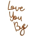 thumbnail image 2 of Love You Bye Wood Sign Home Decor - Boho Farmhouse Wall Art Decor for Living Room Entryway, Express Love & Warmth for Family Lovers, Valentine's Day Gift & Decoration (Brown), 2 of 8