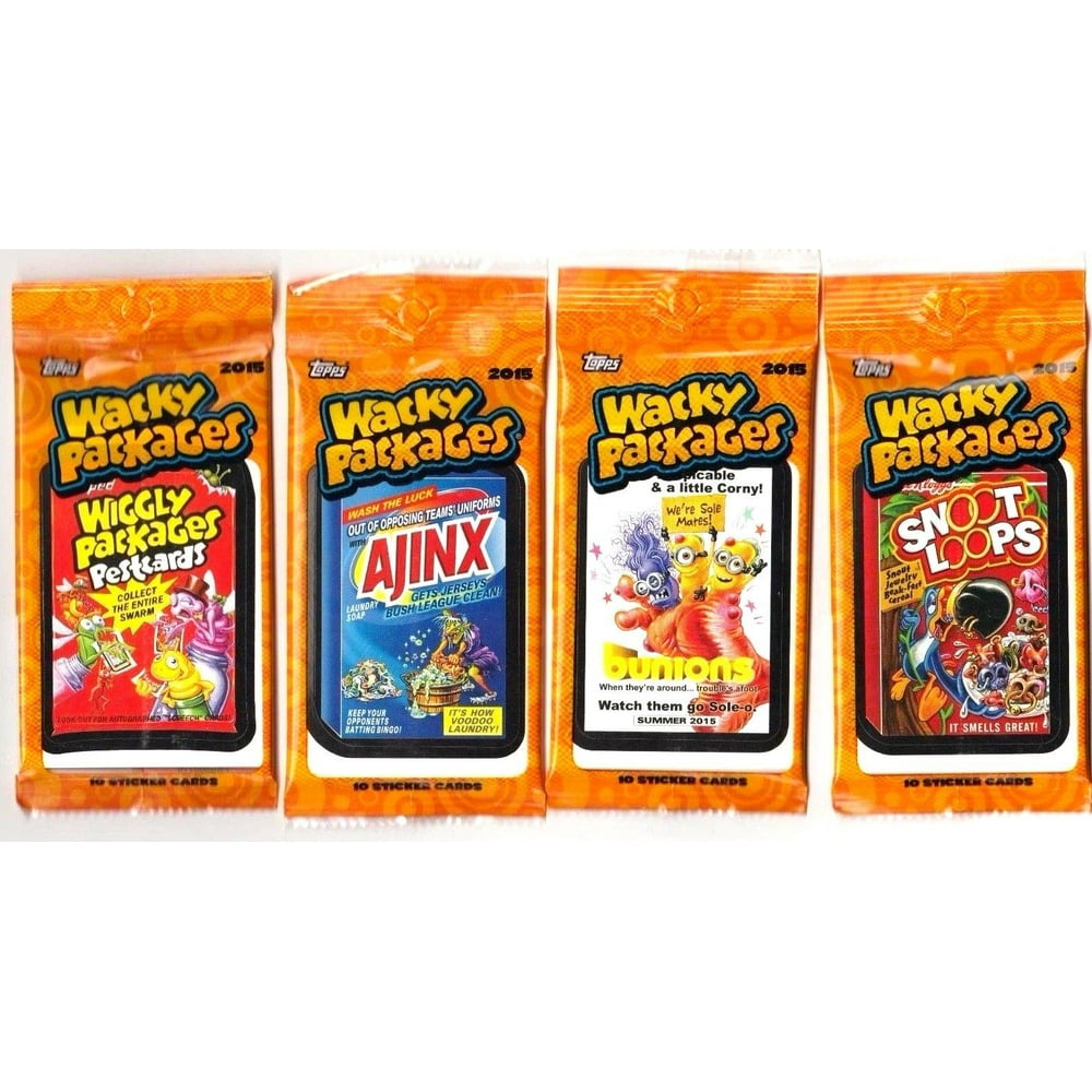 2015 Wacky Packages Series 1 Lot of "Four NEW PACKS"