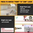 thumbnail image 2 of PREXISO 2-in-1 Laser Level Tool with Light, 100 Ft Alignment Point & 30 Ft Leveling Line, Magnetic Laser Spirit Level fo, 2 of 8