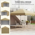 thumbnail image 5 of Barara King Outdoor Canopy Tent, Patio Portable Canopy,10' x 10' Pop Up Canopy with Sidewalls, Weight Bags and Carry Bag, Beige, 5 of 11