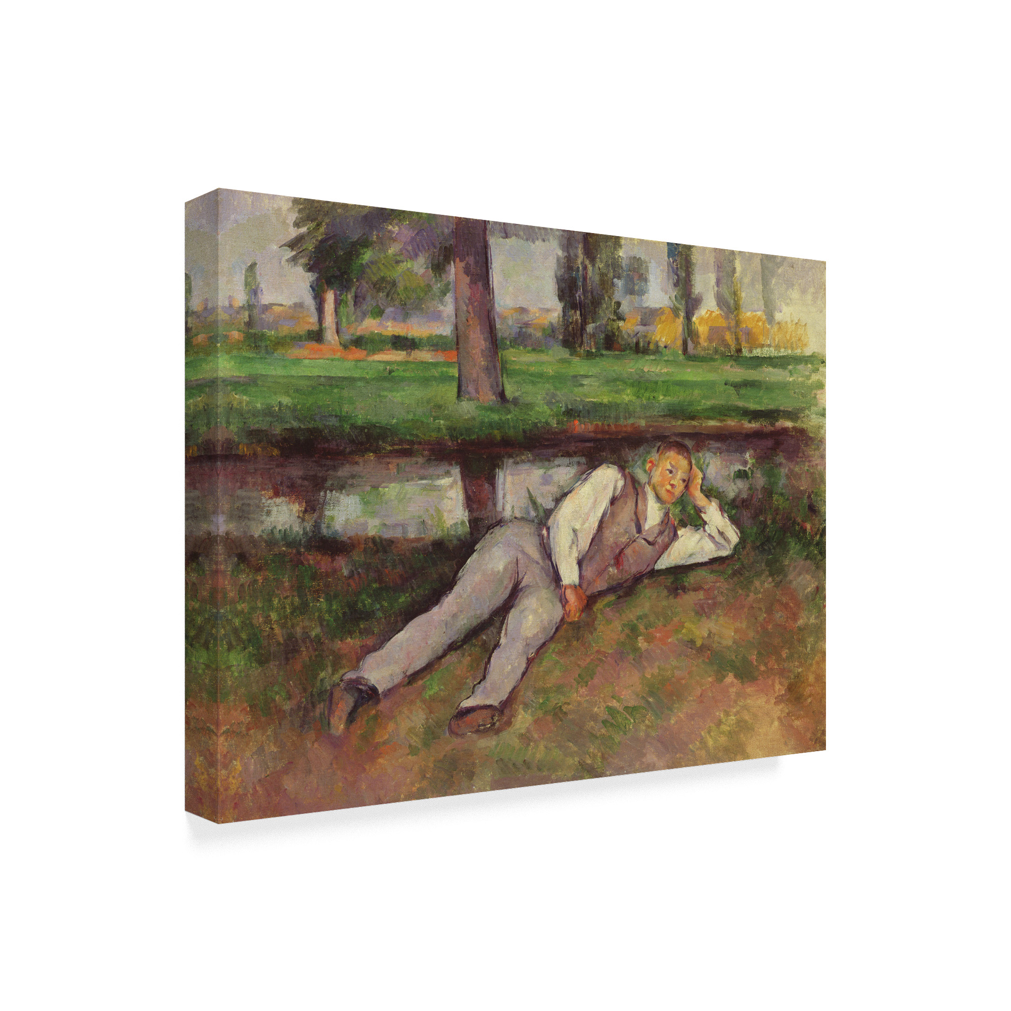 Boy Resting' Canvas Art by Paul Cezanne