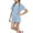 Light Blue, variant on Edvintorg 2 Piece Outfits for Girls Loose Fit Short Sleeve Crewneck Casual Athletic Shirt and Boyshort Kids Clothes Girls Size 3-14