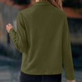 thumbnail image 4 of WEAIXIMIUNG Veste de Moto pour Femmes Automne et Hiver Mode Décontractée Couleur Unie Col à Revers Poche Zippée Manches Longues Veste Décontractée, 4 of 6