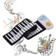 thumbnail image 2 of Portable 49-key Silicon Electronic Keyboard Roll-up Piano Built-in Speaker, 2 of 3