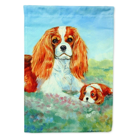 Carolines Treasures 7019-FLAG-PARENT Cavalier Spaniel Mommas Love Flag  multicolor