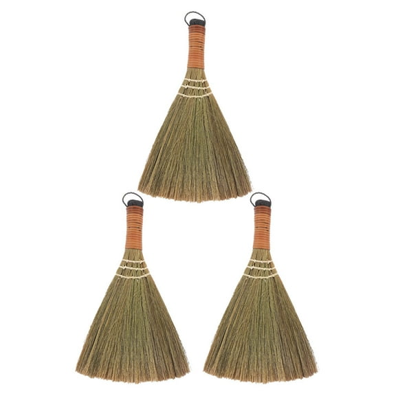 GOOHOCHY Moving Broom Assorted Color Bamboo 3Pcs for Home Cleaning Tool and Floor Protection