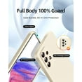 thumbnail image 2 of [3 in 1 for Samsung Galaxy A53 5G case, with 2 Pack Screen Protector, Camera Protection，Liquid Silicone Slim Shockproof Protective Phone Case [Microfiber Lining] (Stone), 2 of 12