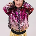 thumbnail image 2 of JIUKE Baby Jackets Girls Boys Sequin Zipper Coat Long Sleeve Sparkly Shirts Toddler Spring Summer Casual Blouses, 2 of 4
