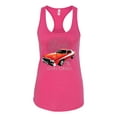 thumbnail image 2 of Wild Bobby, Ford '76 Gran Torino Vintage Car Cars and Trucks Ladies Racerback Tank Top, Raspberry, Small, 2 of 3