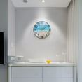 thumbnail image 3 of Seashell in Summer Beach Wall Clocks Battery Operated 11.9 Inch Round Clock Acrylic Silent Non-Ticking Bedroom Living Room Decorative Clocks, 3 of 10