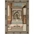 thumbnail image 2 of George Grongnet De Vassé 11x14 Black Ornate Wood Framed Double Matted Museum Art Print Titled: Three Projects for the Tomb of Louis-Charles D'Orleans, 2 of 5
