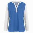 thumbnail image 5 of Godom Blouses for Women Fall Long Sleeves V Neck Tops Casual Knit Tunic Loose Fit T Shirt, 5 of 7