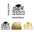 thumbnail image 2 of Class of 2026 Graduation Stickers:Gold Foil Embossed Envelope Seals, #B, 2 of 5