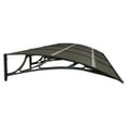 thumbnail image 6 of vidaXL Door Canopy, Outdoor Awning for Porch & Patio, Polycarbonate Cover, 157.5x39.4 In, Black, 6 of 7