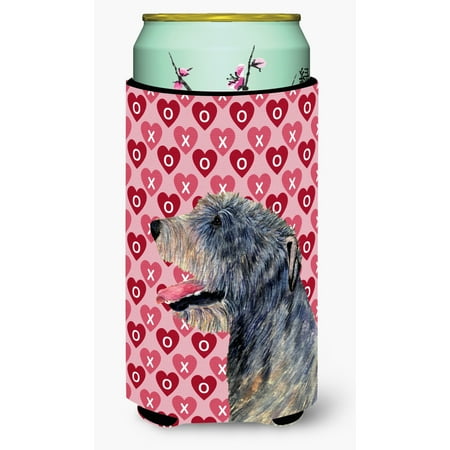 

Caroline s Treasures SS4506TBC Irish Wolfhound Hearts Love and Valentine s Day Portrait Tall Boy Hugger Tall Boy