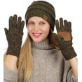 thumbnail image 3 of Colorful Confetti Cable Knit Beanie and Anti-Slip Touchscreen Gloves Set, 3 of 4