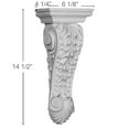 thumbnail image 2 of Ekena Millwork 6 1/8"W x 4 1/4"D x 14 1/2"H Jackson Single Leaf Drop Corbel, 2 of 5