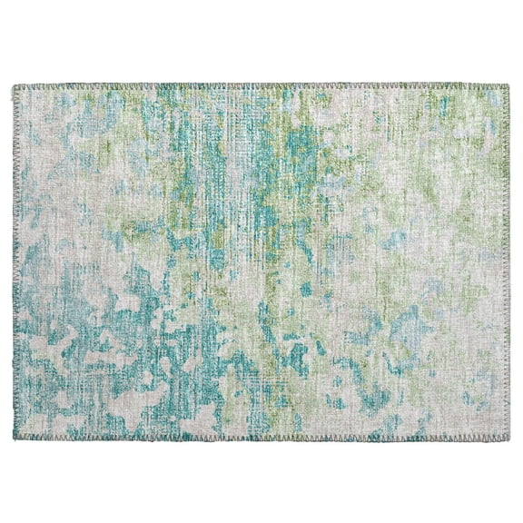 Addison Rugs Indoor/Outdoor Accord AAC35 Green Washable 1'8" x 2'6" Rug