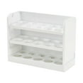 thumbnail image 2 of Caja de almacenamiento del refrigerador | Soporte para huevos con diseño flip de 3 capas | 30 Ranuras Gran Capacidad | Organizador de cocina ABS resistente | Bandeja de cajón de nevera que ahorra, 2 of 9