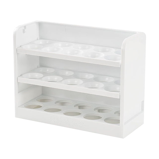 Caja de Almacenamiento de Refrigerador de 3 Capas Caja de Almacenamiento de Refrigerador de 3 Capas Caja de Almacenamiento de Huevos de Bandeja de Almacenamiento de Cocina