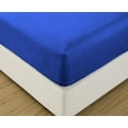 thumbnail image 4 of DNG Creations 3-Piece Fitted Sheet Set 12-Inch Deep Pocket (Solid Aqua Blue Twin), 4 of 4