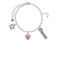 thumbnail image 2 of Delight Jewelry Silvertone Small Pink Cupcake with Crystal Sprinkles Silvertone Dream Big Charm Bracelet, 7.5+2" Extender, 2 of 4
