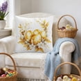 thumbnail image 5 of Uutvery 18x18 Inch Easter Pillow Cover, Polyester Decorative Cushion Case for Sofa Bed, Soft Holiday Throw, Machine Washable Home Car Decor, 5 of 7