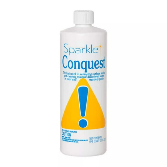 Sparkle Conquest Stain Remover Pool Chemicals, 1 Quart