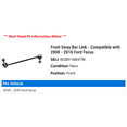 thumbnail image 2 of Front Sway Bar Link - Compatible with 2000 - 2010 Ford Focus 2001 2002 2003 2004 2005 2006 2007 2008 2009, 2 of 2