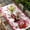 Red Pink, variant on Valentine's Day Table Cloths for 4 Foot Rectangle Tables, Pink Roses Car Love Hearts Romantic Patio Waterproof Elastic Fitted Tablecloths, Washable Rectangular Table Cover for Camping