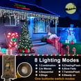 131ft Christmas Lights Decorations Outdoor, 1280 LED 8 Modes Curtain