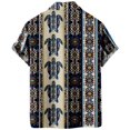 thumbnail image 3 of Camisas De Vestir Para Hombre Camisa de manga corta creativa holgada informal con estampado Digital 3d de bohemia a la moda de verano (Yellow, XXL), 3 of 4