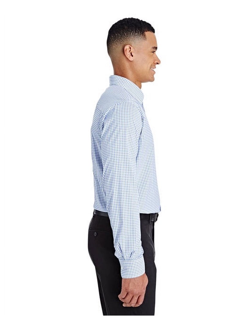 Devon & Jones DG540 Men's CrownLux Performance Micro Windowpane Woven Dress  Shirt-French Blue/ White-2XL - Walmart.com