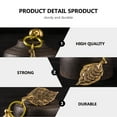 thumbnail image 2 of Gourd and Leaf Shape Key Chain Pendant Brass Retro Style Keychain Pendants, 2 of 9