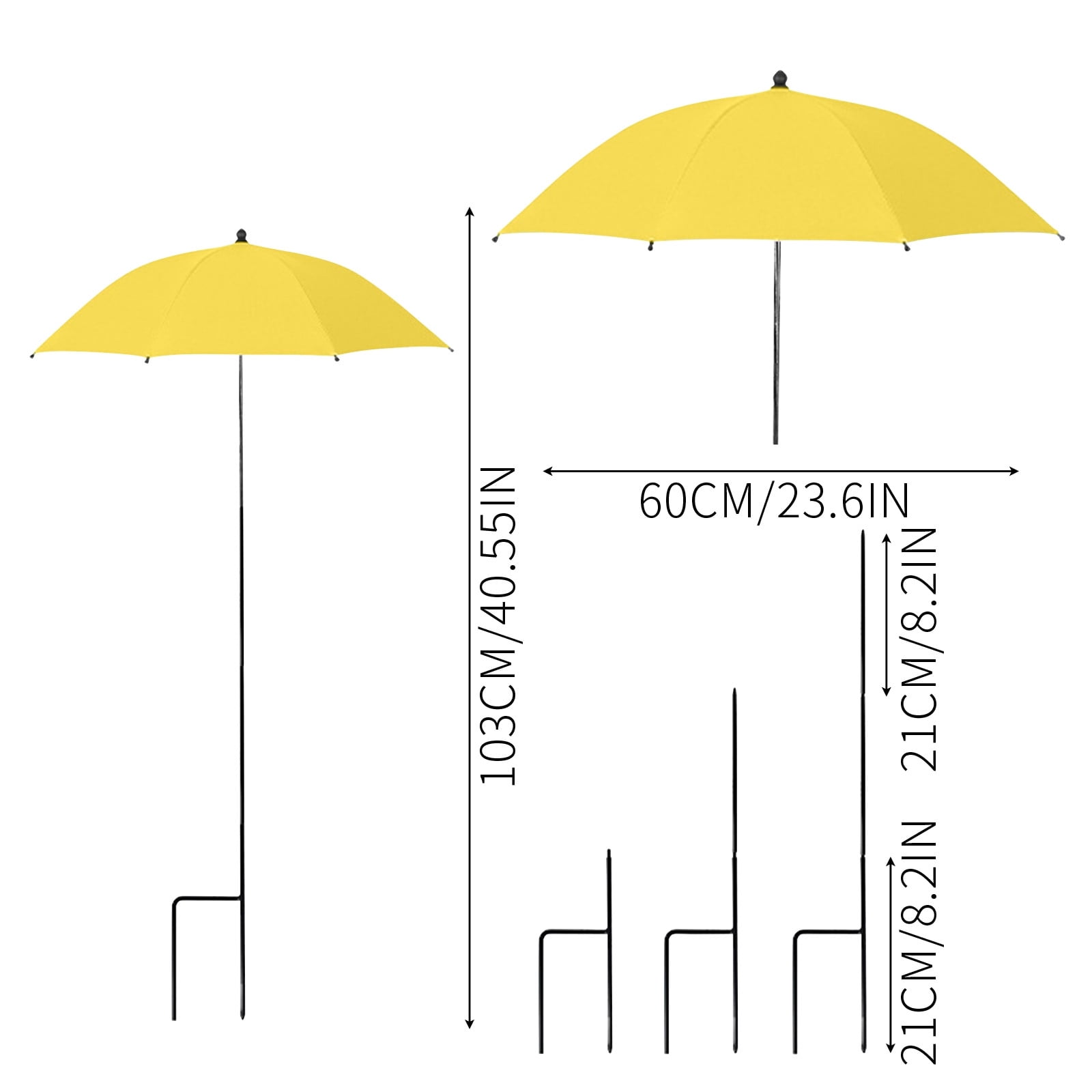 Upgraded Plant Umbrellas for Outdoor Plants, Larger Garden Plant Umbrella Shade with Adjustable Angle, 43.4" Higher Sun Shade for Plants, Potted Plant, Garden Beds (Straight Edges) Pink B