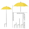 thumbnail image 3 of Upgraded Plant Umbrellas for Outdoor Plants, Larger Garden Plant Umbrella Shade with Adjustable Angle, 43.4" Higher Sun Shade for Plants, Potted Plant, Garden Beds (Straight Edges) Sky Blue B, 3 of 7