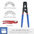 thumbnail image 2 of Cinch Tool iCrimp Ratchet PEX con desmontaje para abrazaderas de 3/8 a 1 pulgadas, 2 of 8